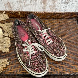 Vans Overspray Paint Splatter Low Top Shoes Mens Size 8 Women’s Size 9.5